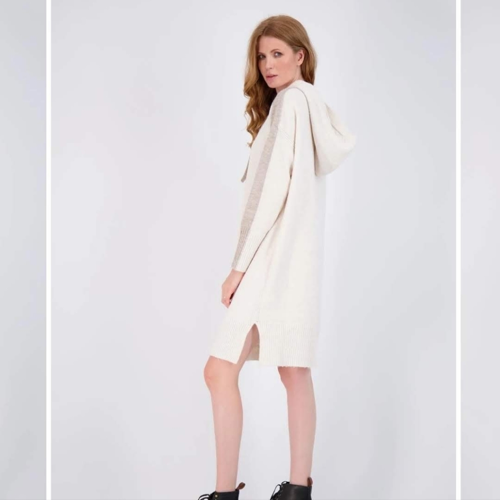 Lord & Taylor Racing Stripe Hoody Dress - Picture 3 of 10